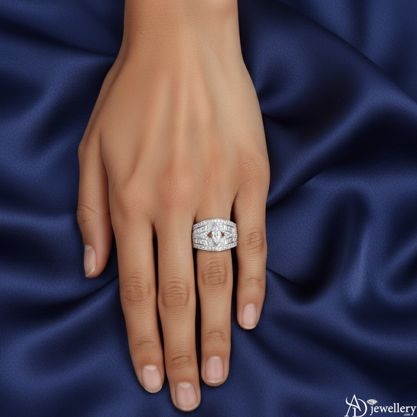 Lumina Marquise Cluster Ring