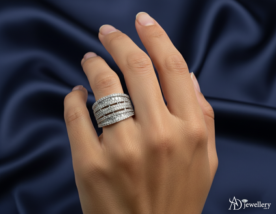 Galactic Multi-Row Pave Band