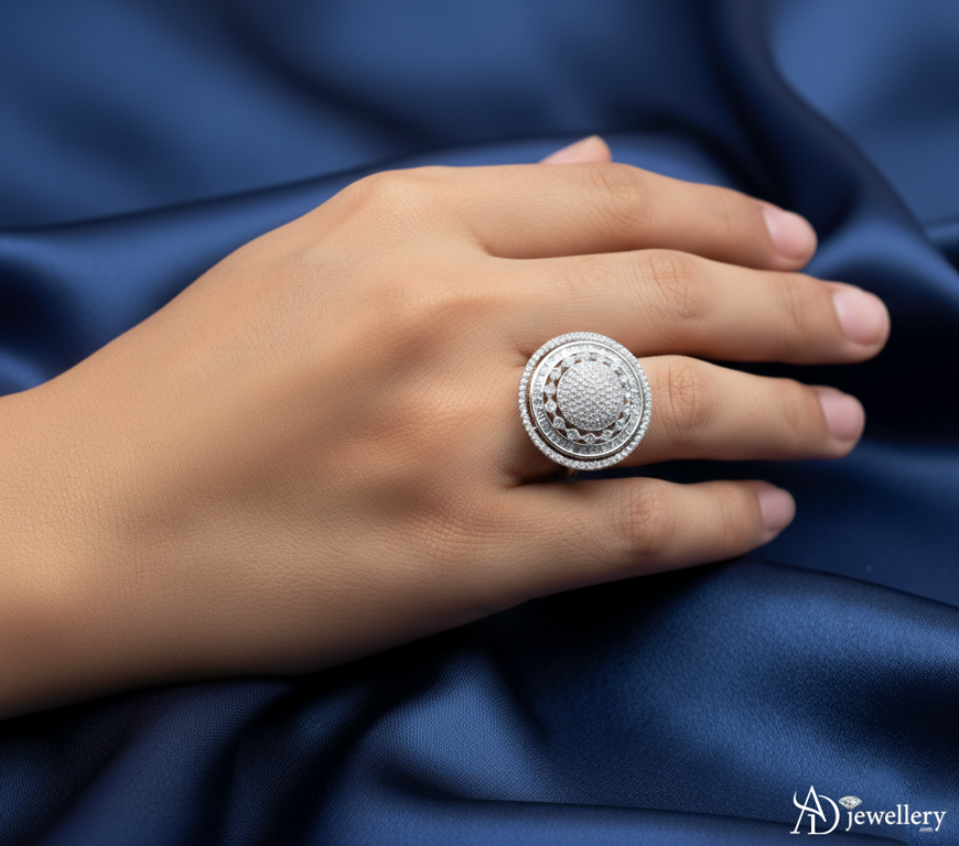 Stellar Dome Pave Ring