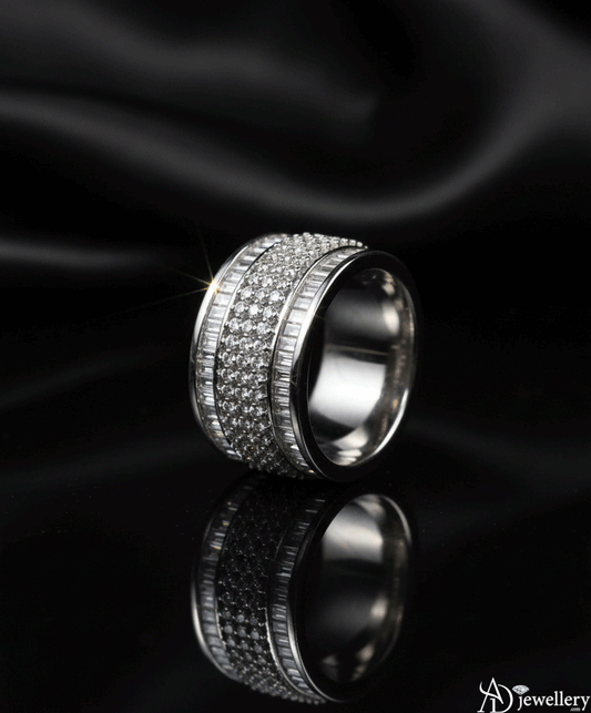 Multi-Tiered Diamond Cocktail Ring