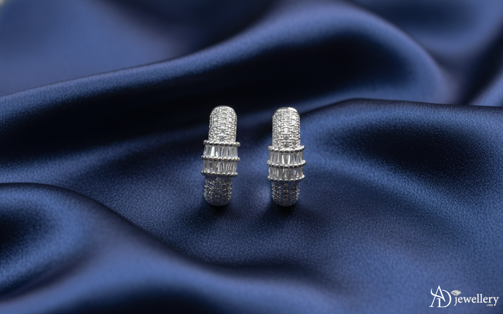 Gilded Weave Sculptural Hoop Earrings