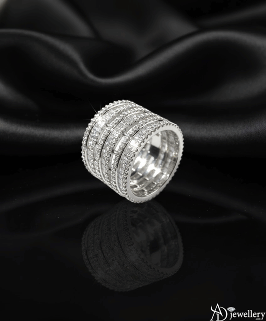 Galactic Multi-Row Pave Band