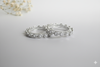 ADjewellery Rhodium Plated CZ (Cubic Zirconia) Celestia Diamond Bangle Set