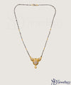 Gold-Plated Mangalsutra with a Teardrop Pendant