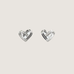 Intertwined Hearts of Radiance Stud Earrings