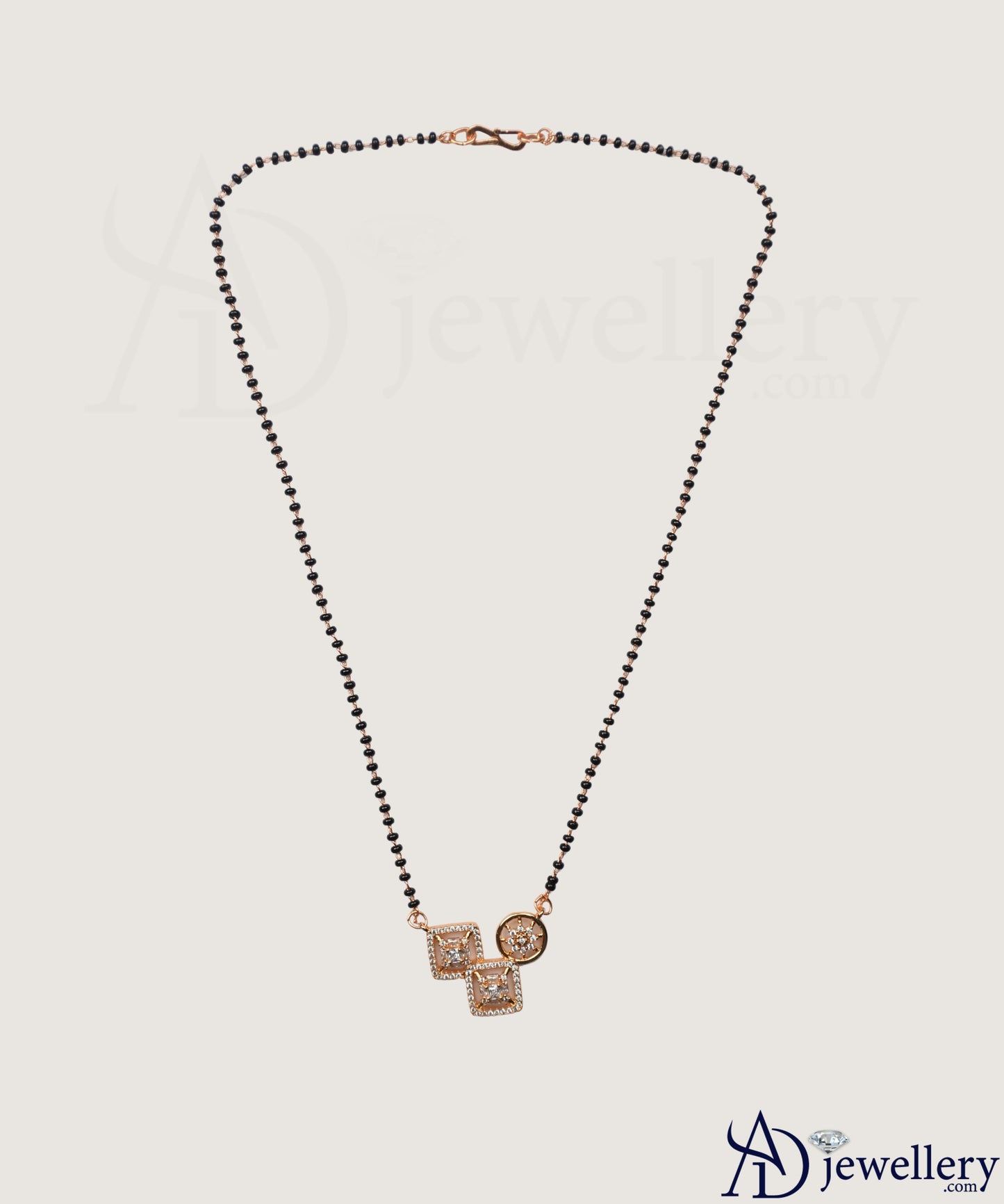 Geometric Glam Diamond Pendant Mangalsutra