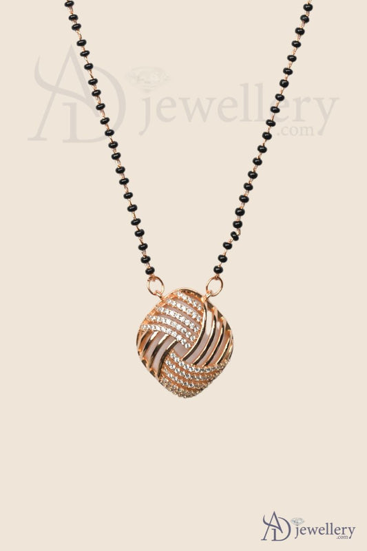 Zuri Intertwined Diamond Pendant Mangalsutra