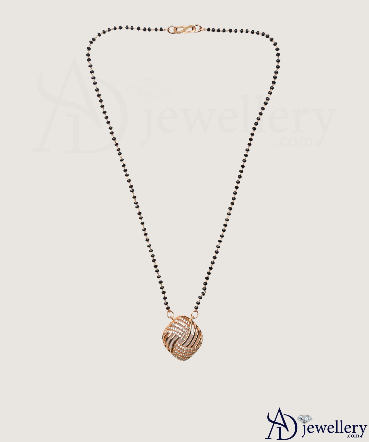 Zuri Intertwined Diamond Pendant Mangalsutra