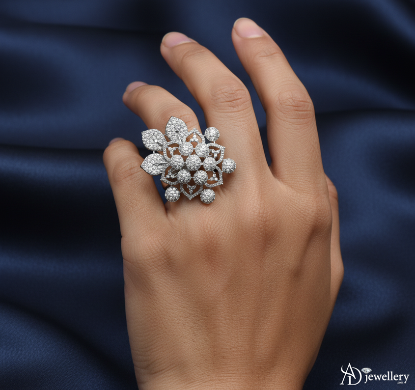 Daisy Cluster Engagement Ring