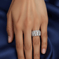 Three-Row Pave Diamond Ring