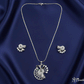 Celestial Fan Pendant and Earrings Set
