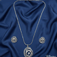 Celestial Vortex Diamond Pendant and Stud Set