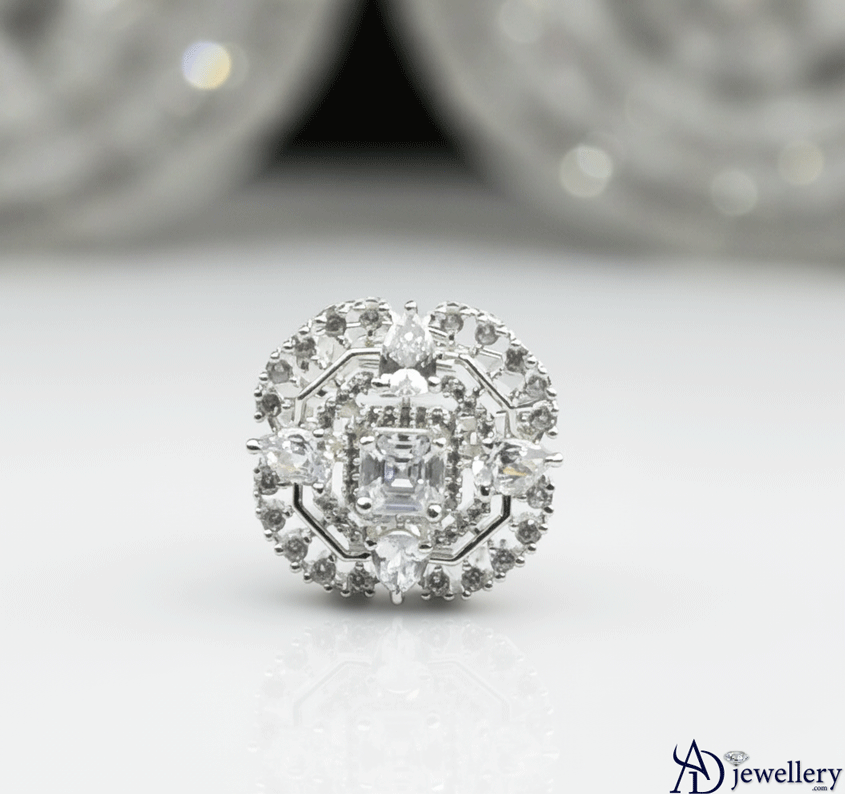 Cushion-Cut Blossom Ring