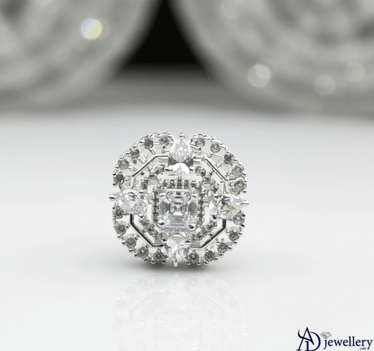 Cushion-Cut Blossom Ring