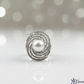 Cosmic Swirl Pearl Ring