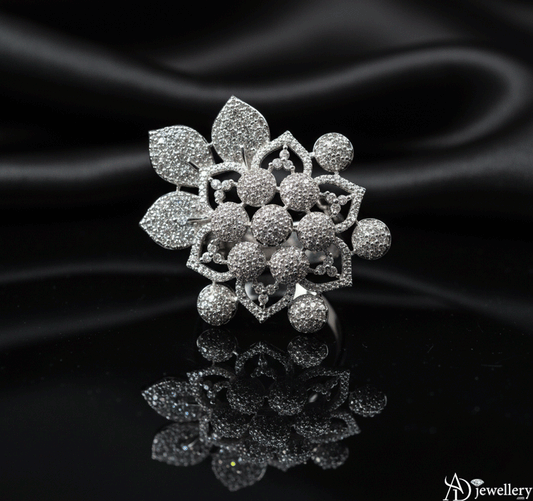 Daisy Cluster Engagement Ring