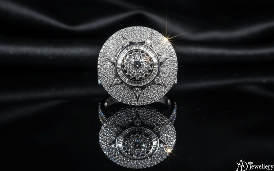 Stellar Cluster Cocktail Ring