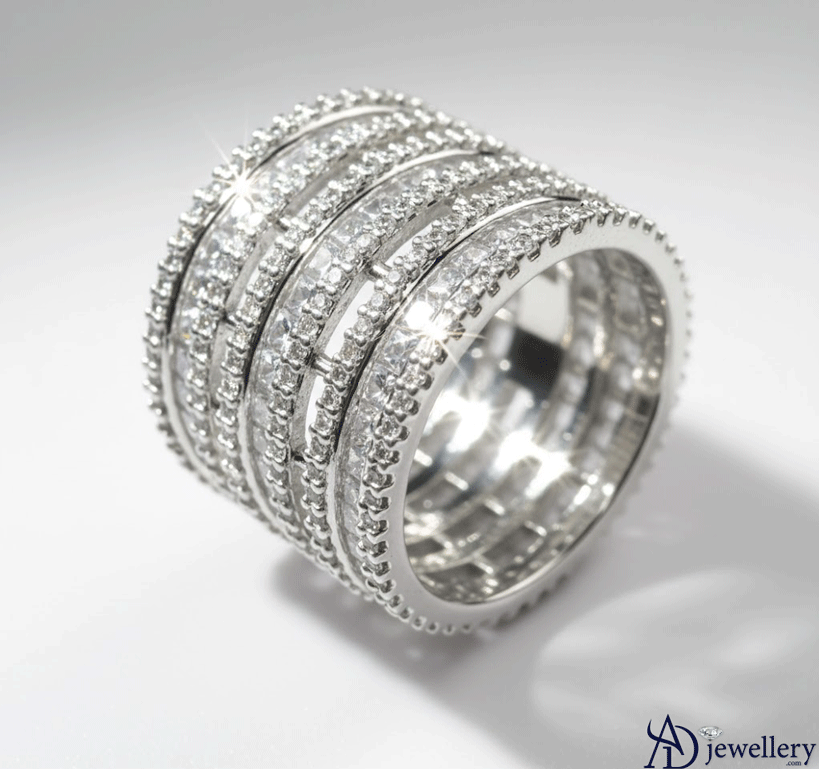 Galactic Multi-Row Pave Band