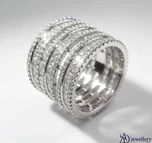 Galactic Multi-Row Pave Band