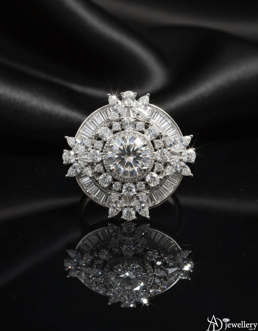 Art Deco Blossom Ring