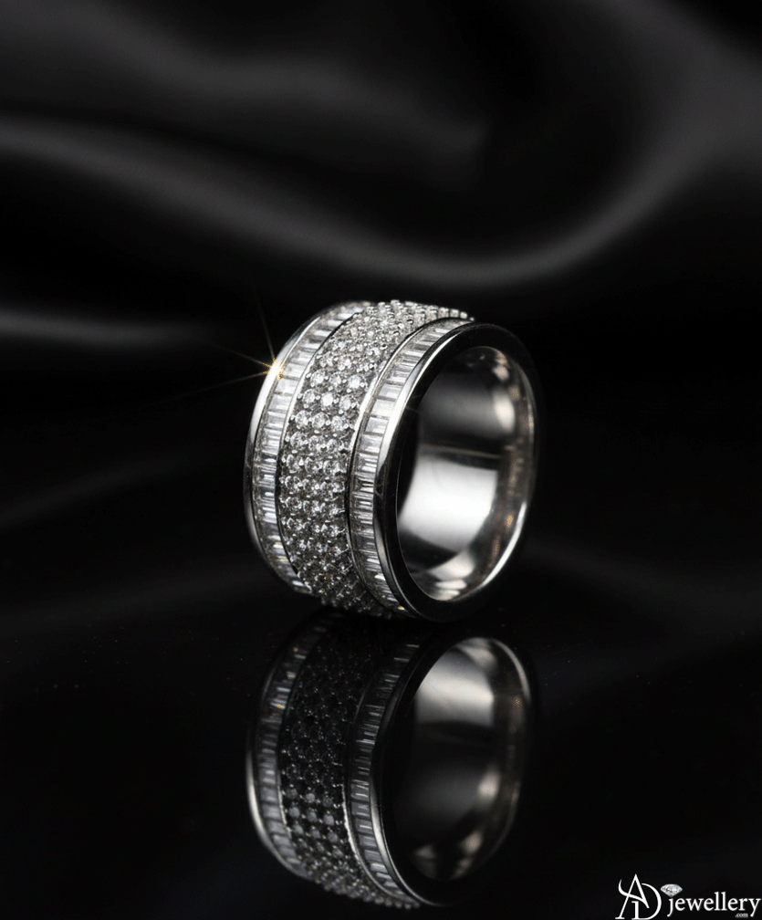 Multi-Tiered Diamond Cocktail Ring