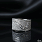 Glimmering Cascade Diamond Statement Ring