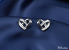 Intertwined Hearts of Radiance Stud Earrings