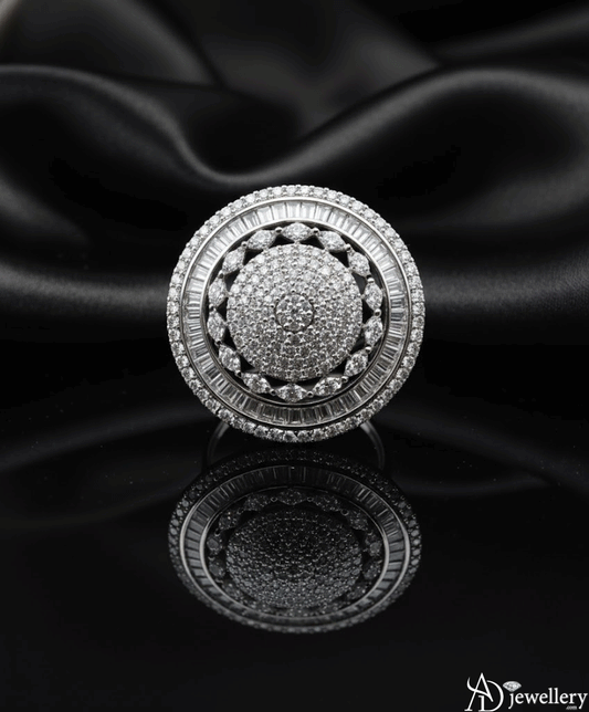 Stellar Dome Pave Ring