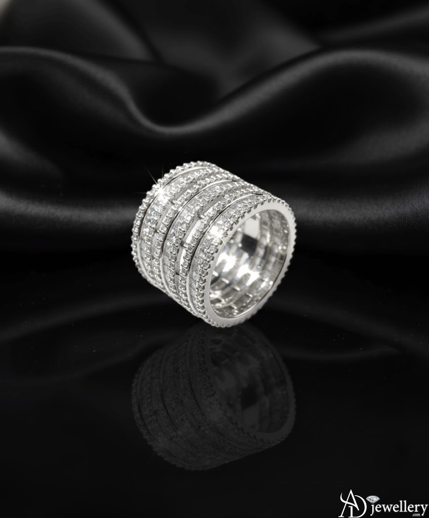 Galactic Multi-Row Pave Band