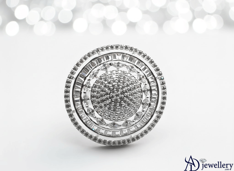 Stellar Dome Pave Ring